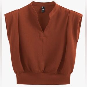 Rust Slouched Tank Top